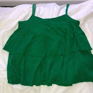 J. Crew green sweater tank
